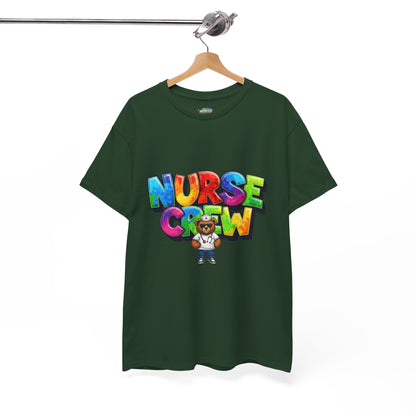 Nurse Crew Graphic Tee — Colorful Cartoon Nurse Appreciation Shirt