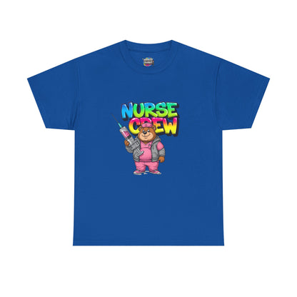 Nurse Crew T-Shirt — Cute Cartoon Nurse Bear Graphic Tee