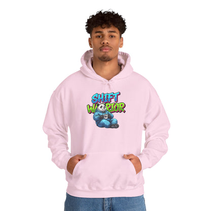Unisex Shift Warrior Nurse Hoodie — Cute Sleeping Panda Crew