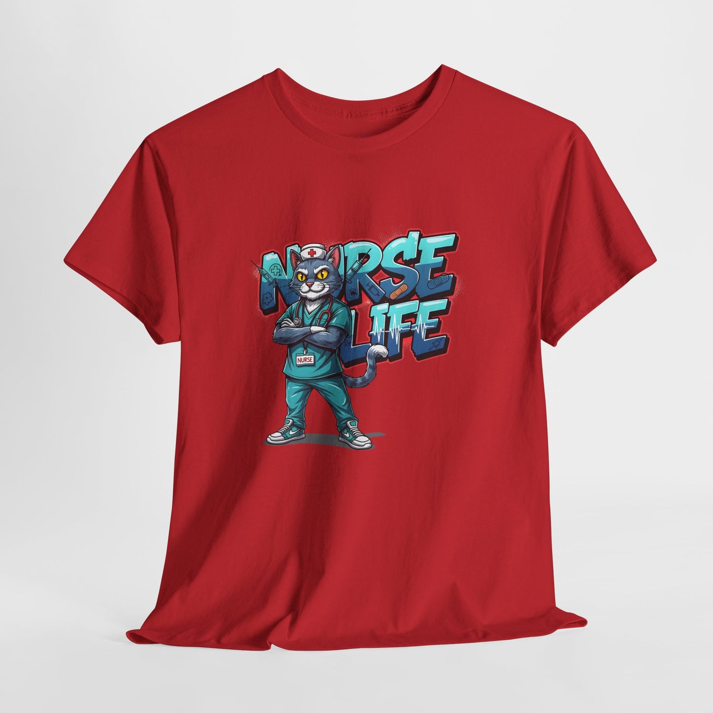 Unisex Nurse Life Graphic Tee — Cool Cartoon Nurse Design