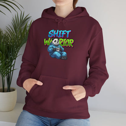 Unisex Shift Warrior Nurse Hoodie — Cute Sleeping Panda Crew