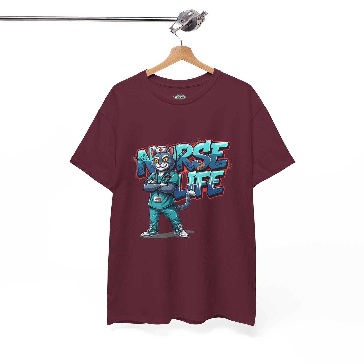 Unisex Nurse Life Graphic Tee — Cool Cartoon Nurse Design