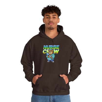 Unisex Nurse Crew Hoodie — Cute Bear Nurse Graphic Pullover