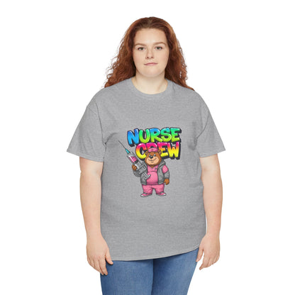 Nurse Crew T-Shirt — Cute Cartoon Nurse Bear Graphic Tee