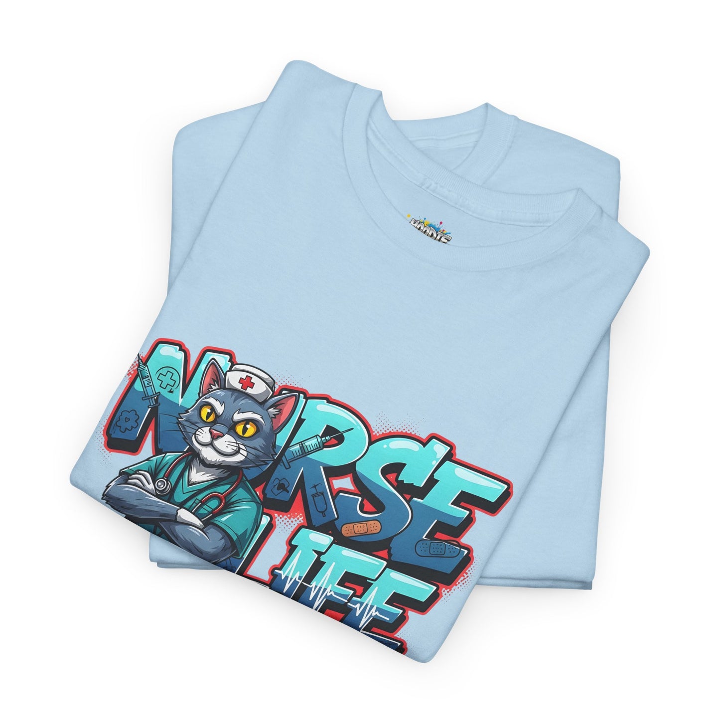 Unisex Nurse Life Graphic Tee — Cool Cartoon Nurse Design