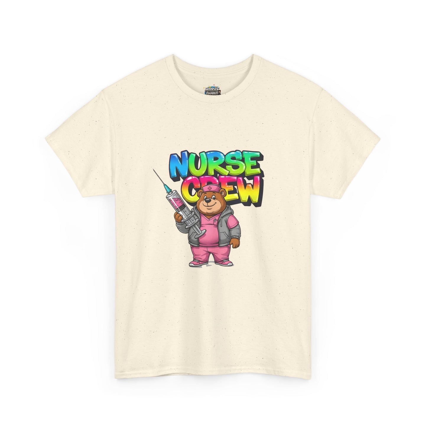 Nurse Crew T-Shirt — Cute Cartoon Nurse Bear Graphic Tee