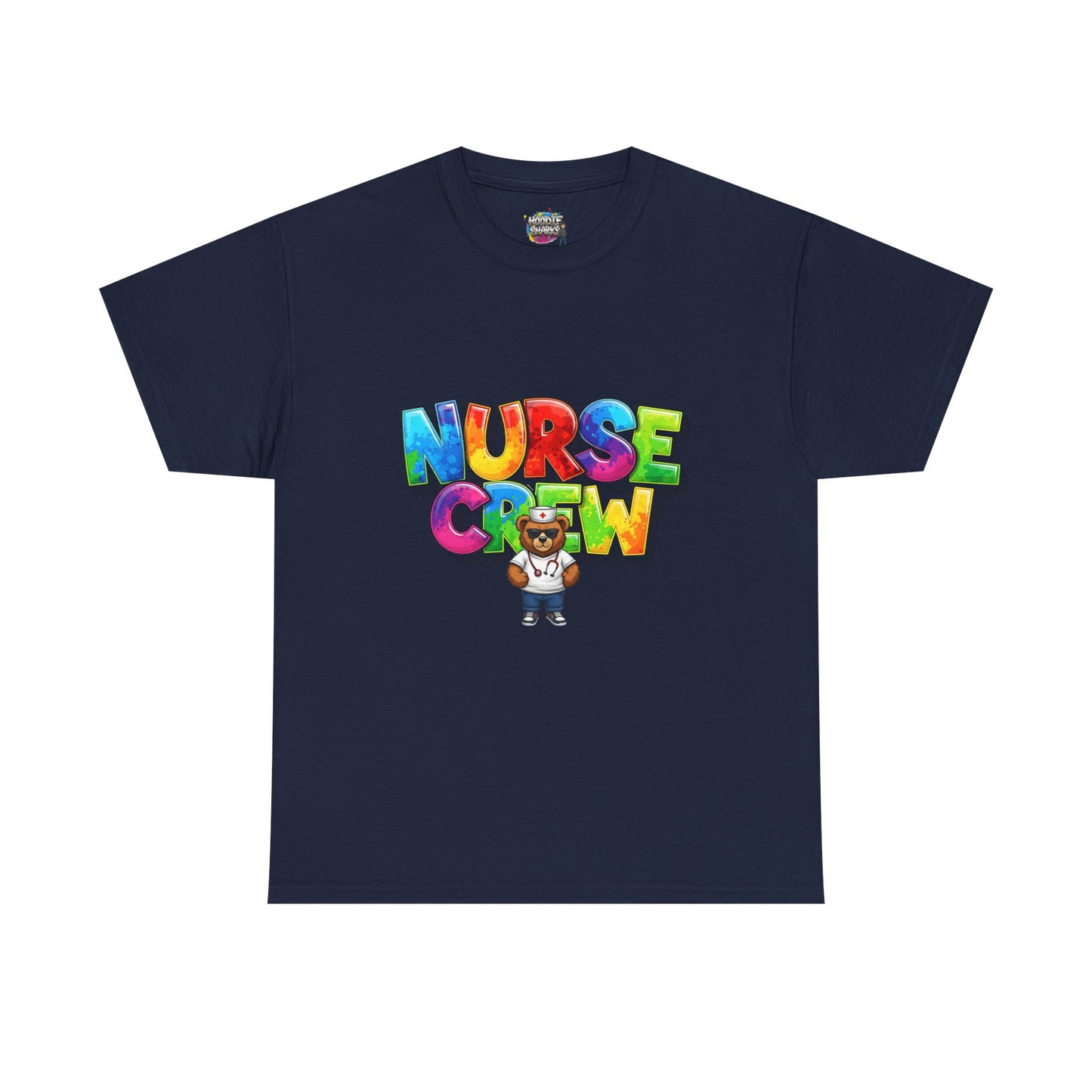 Nurse Crew Graphic Tee — Colorful Cartoon Nurse Appreciation Shirt
