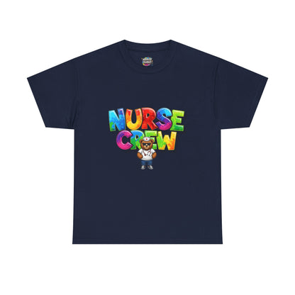 Nurse Crew Graphic Tee — Colorful Cartoon Nurse Appreciation Shirt