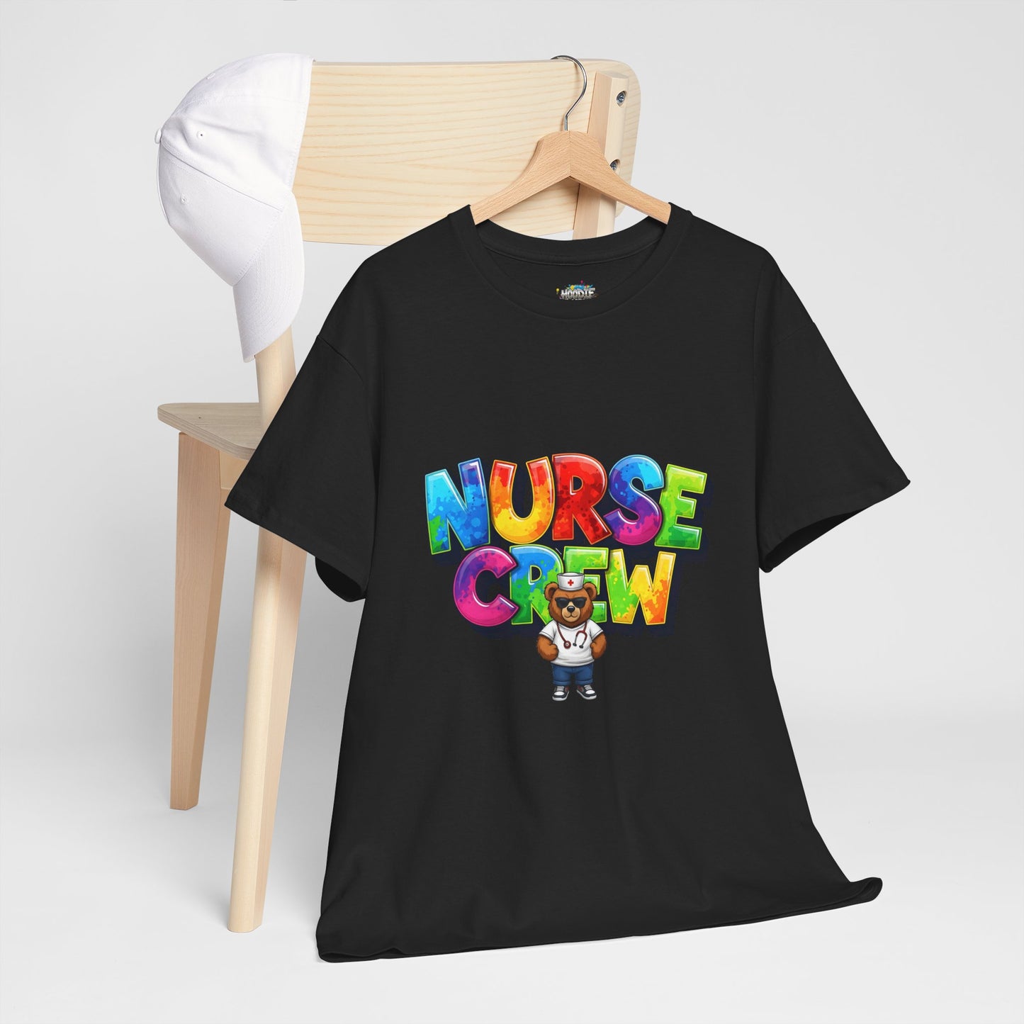 Nurse Crew Graphic Tee — Colorful Cartoon Nurse Appreciation Shirt