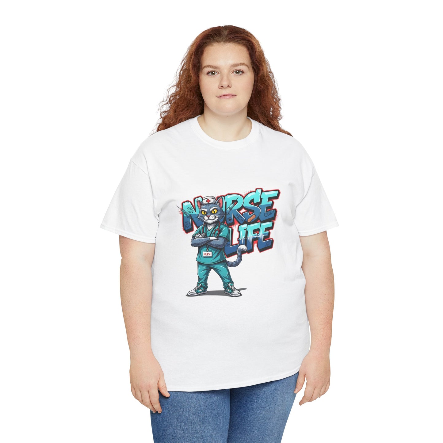 Unisex Nurse Life Graphic Tee — Cool Cartoon Nurse Design