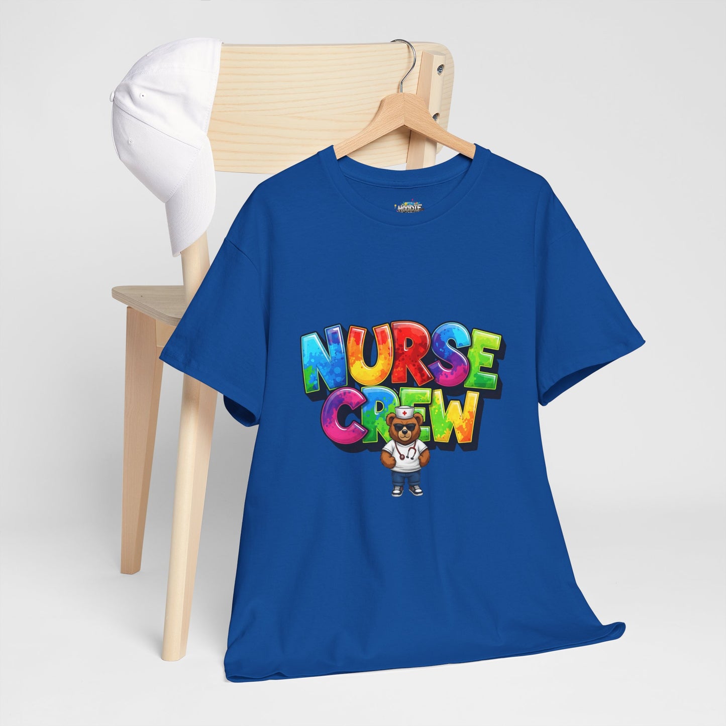 Nurse Crew Graphic Tee — Colorful Cartoon Nurse Appreciation Shirt