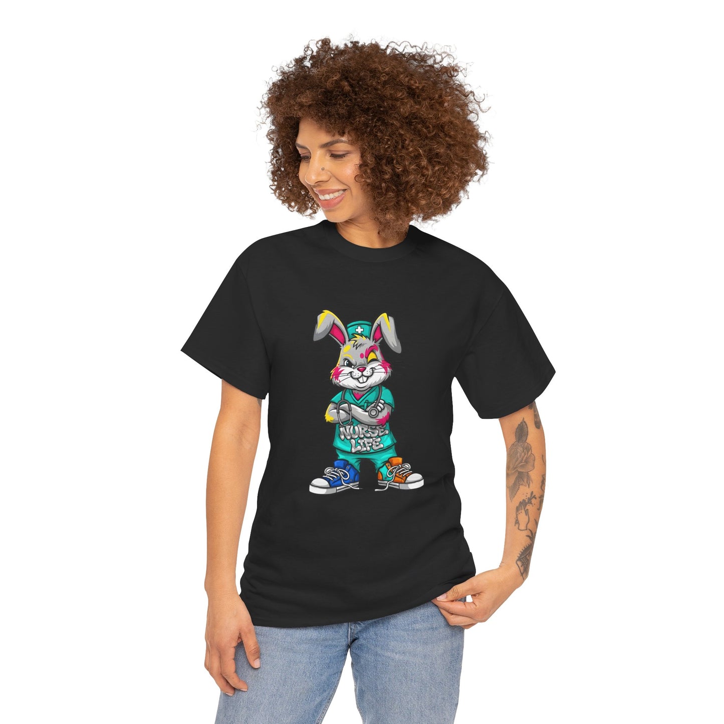 Easter Street Bunny T‑Shirt — Cool Graphic Bunny with "Always Be Kind" Tee