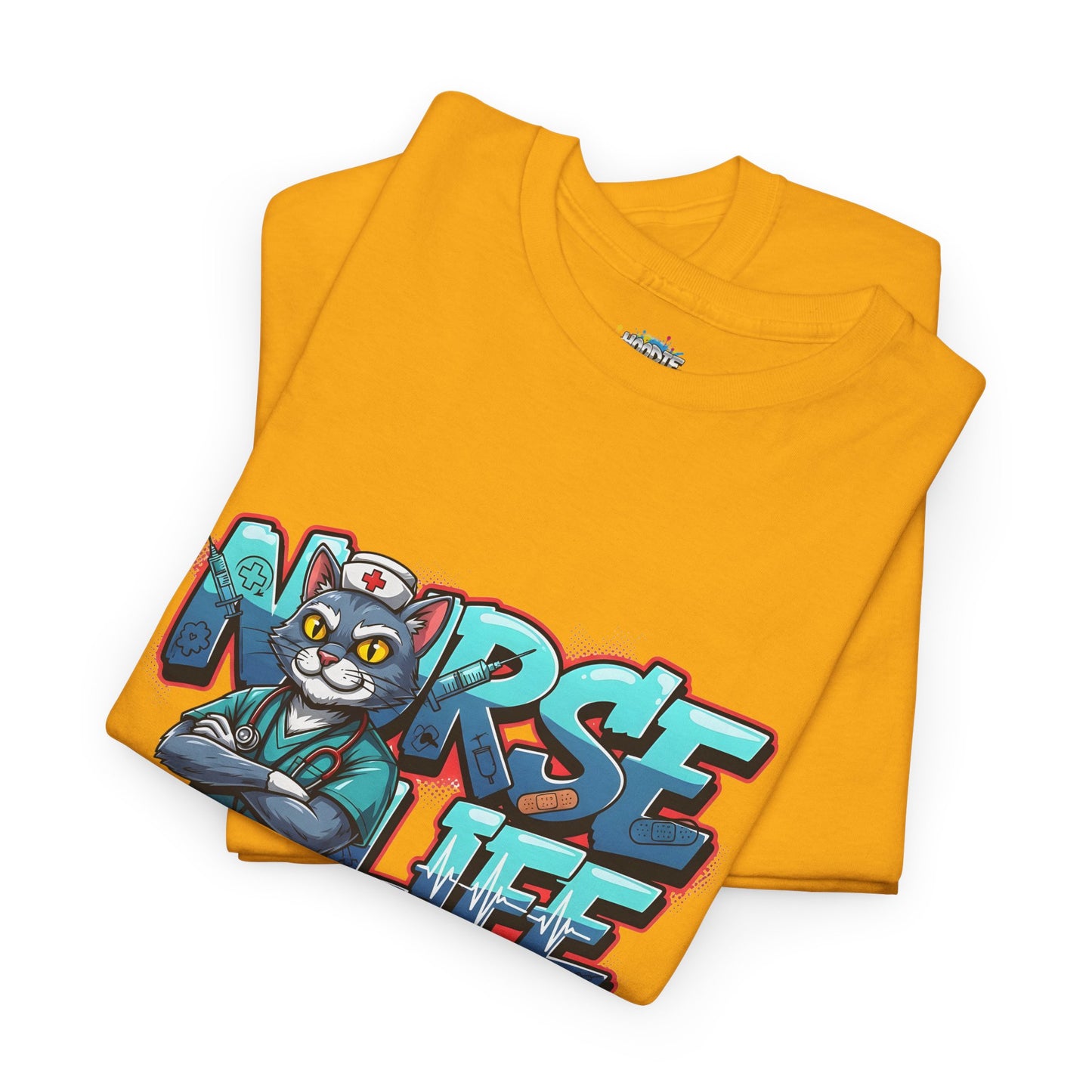 Unisex Nurse Life Graphic Tee — Cool Cartoon Nurse Design