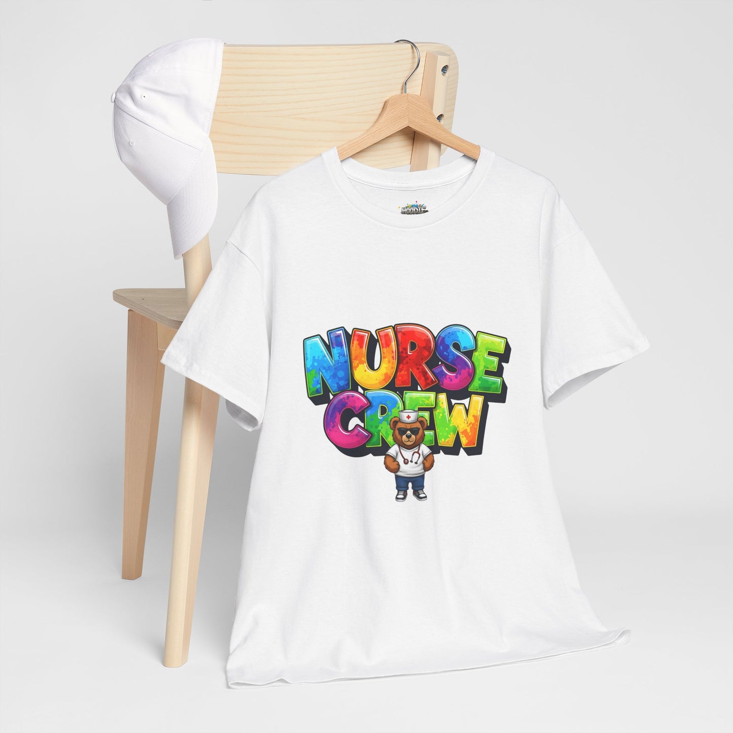 Nurse Crew Graphic Tee — Colorful Cartoon Nurse Appreciation Shirt
