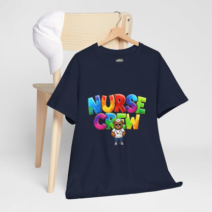 Nurse Crew Graphic Tee — Colorful Cartoon Nurse Appreciation Shirt