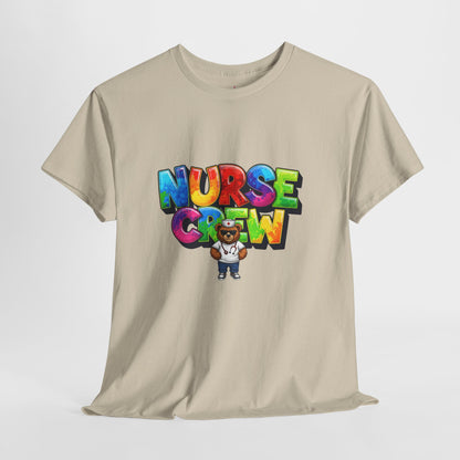 Nurse Crew Graphic Tee — Colorful Cartoon Nurse Appreciation Shirt