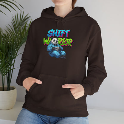 Unisex Shift Warrior Nurse Hoodie — Cute Sleeping Panda Crew