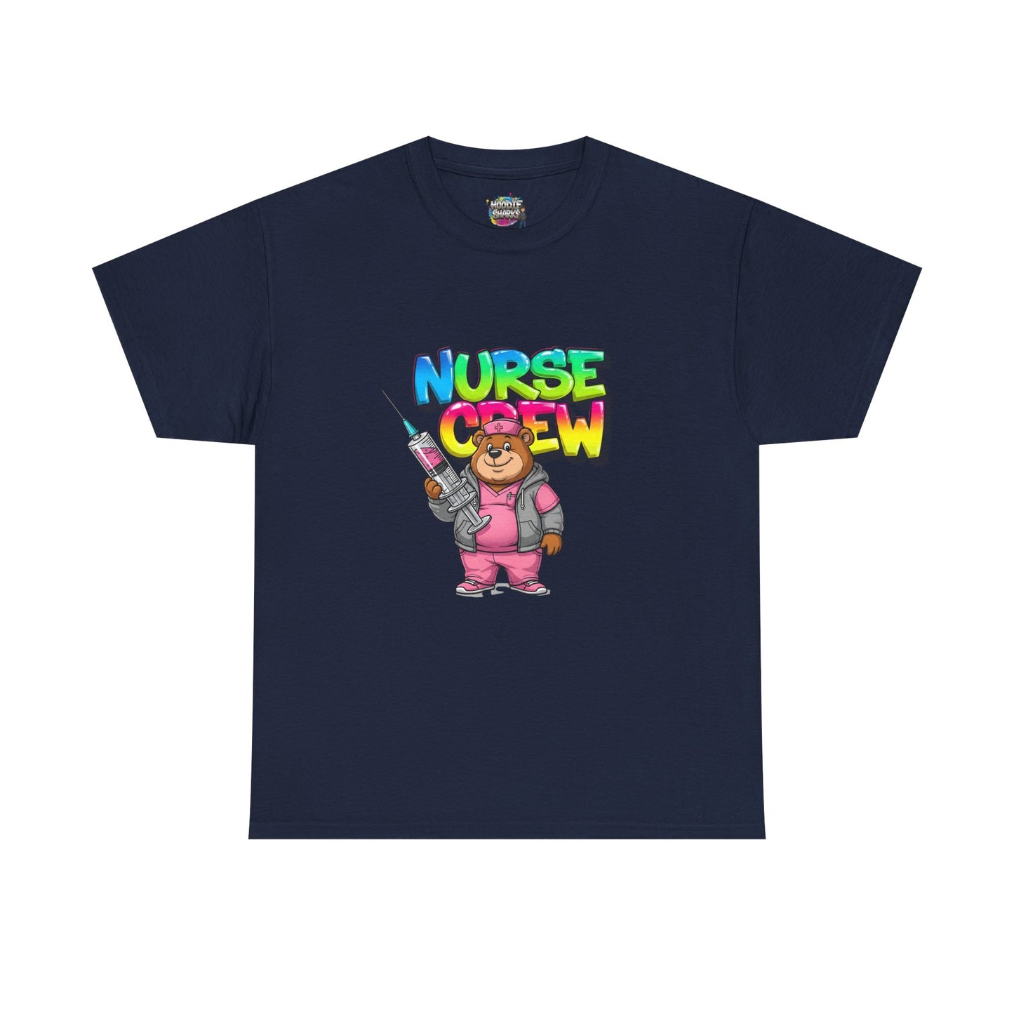 Nurse Crew T-Shirt — Cute Cartoon Nurse Bear Graphic Tee