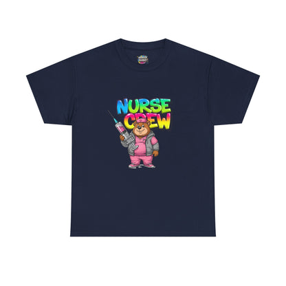 Nurse Crew T-Shirt — Cute Cartoon Nurse Bear Graphic Tee