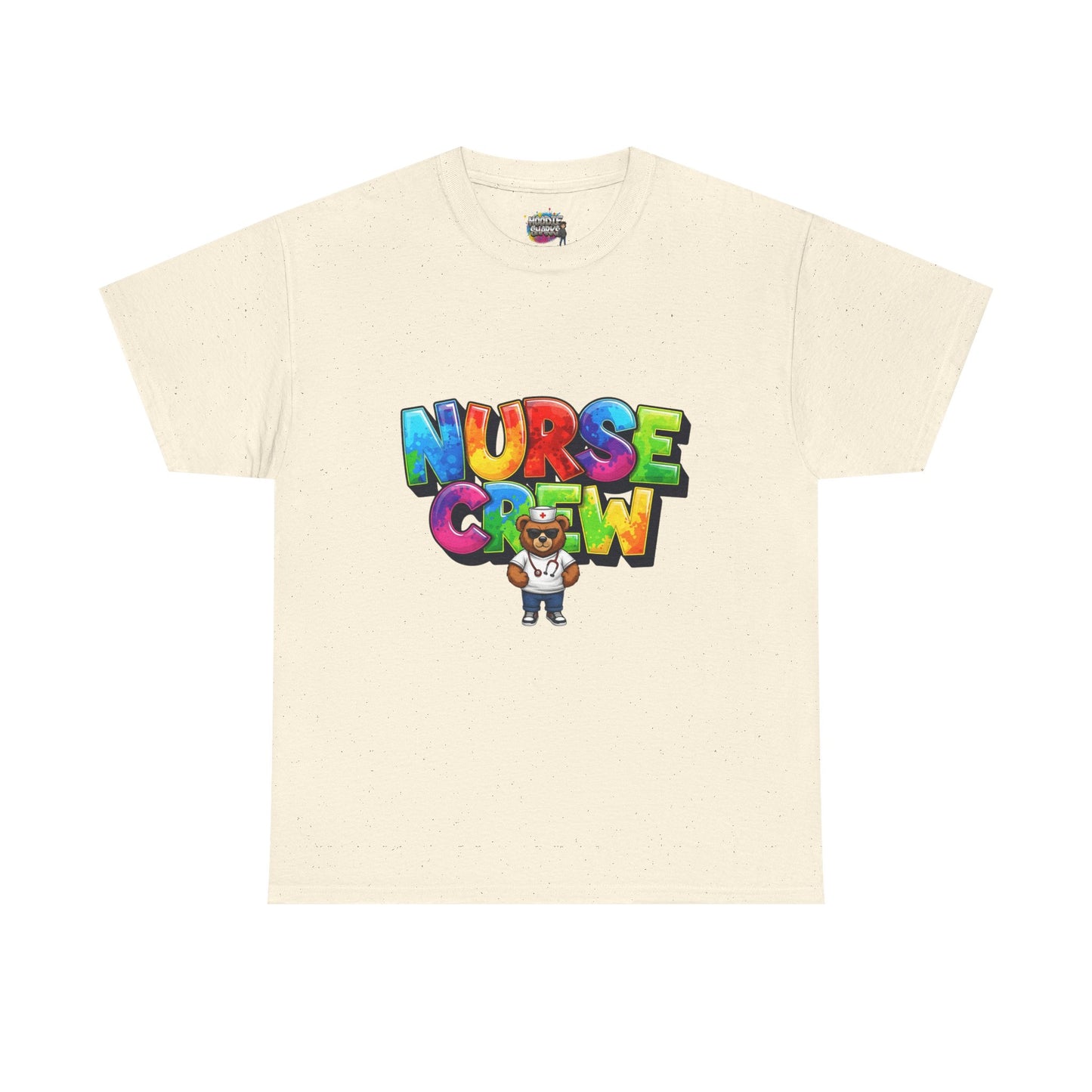 Nurse Crew Graphic Tee — Colorful Cartoon Nurse Appreciation Shirt
