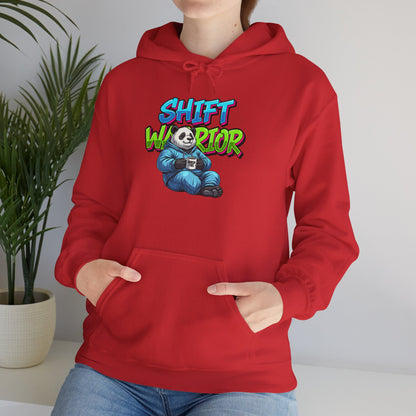 Unisex Shift Warrior Nurse Hoodie — Cute Sleeping Panda Crew