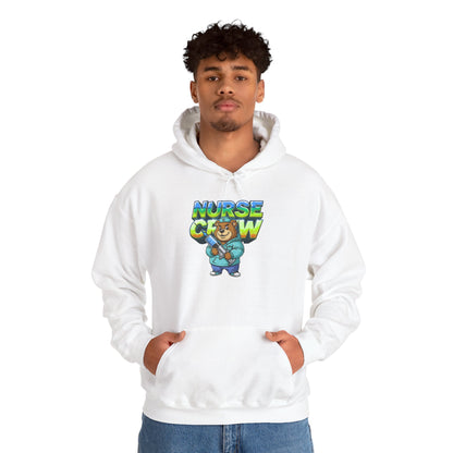 Unisex Nurse Crew Hoodie — Cute Bear Nurse Graphic Pullover