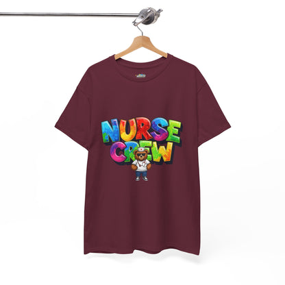 Nurse Crew Graphic Tee — Colorful Cartoon Nurse Appreciation Shirt