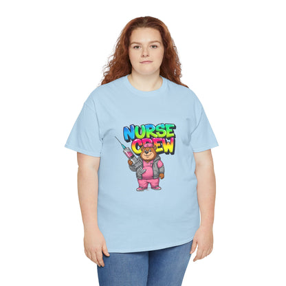 Nurse Crew T-Shirt — Cute Cartoon Nurse Bear Graphic Tee