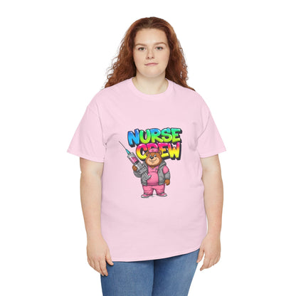 Nurse Crew T-Shirt — Cute Cartoon Nurse Bear Graphic Tee
