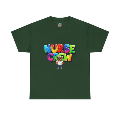 Nurse Crew Graphic Tee — Colorful Cartoon Nurse Appreciation Shirt