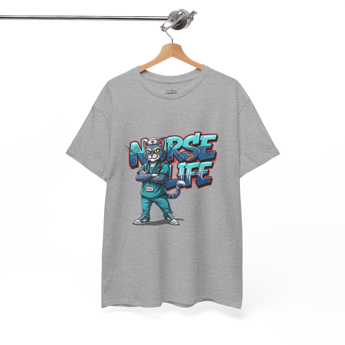 Unisex Nurse Life Graphic Tee — Cool Cartoon Nurse Design