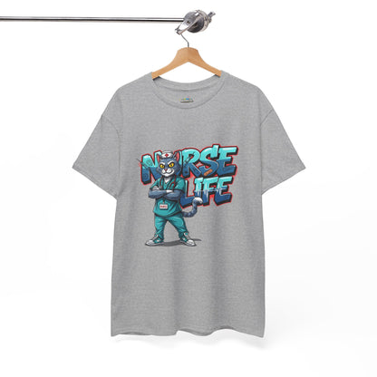 Unisex Nurse Life Graphic Tee — Cool Cartoon Nurse Design