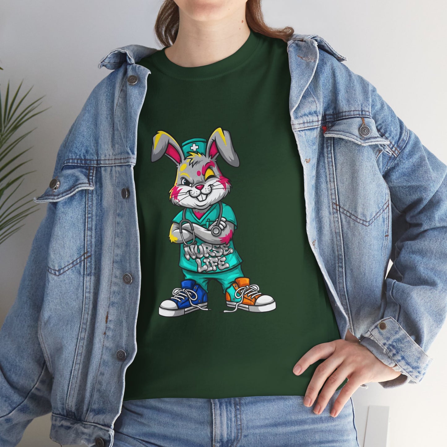 Easter Street Bunny T‑Shirt — Cool Graphic Bunny with "Always Be Kind" Tee