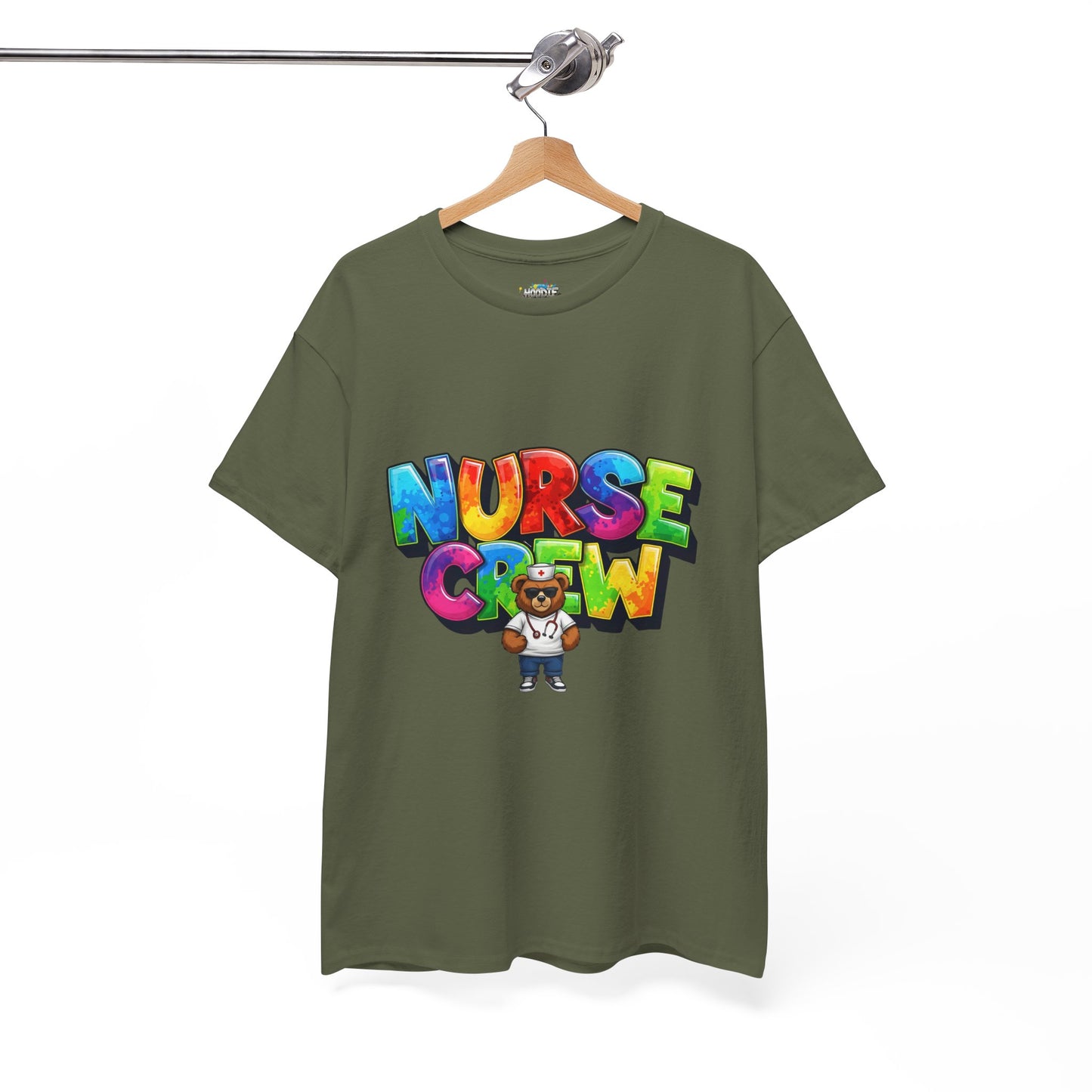 Nurse Crew Graphic Tee — Colorful Cartoon Nurse Appreciation Shirt