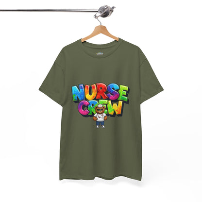 Nurse Crew Graphic Tee — Colorful Cartoon Nurse Appreciation Shirt