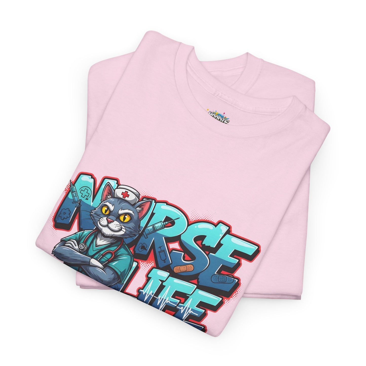 Unisex Nurse Life Graphic Tee — Cool Cartoon Nurse Design