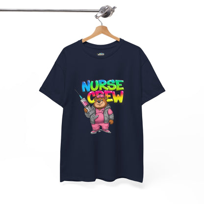 Nurse Crew T-Shirt — Cute Cartoon Nurse Bear Graphic Tee