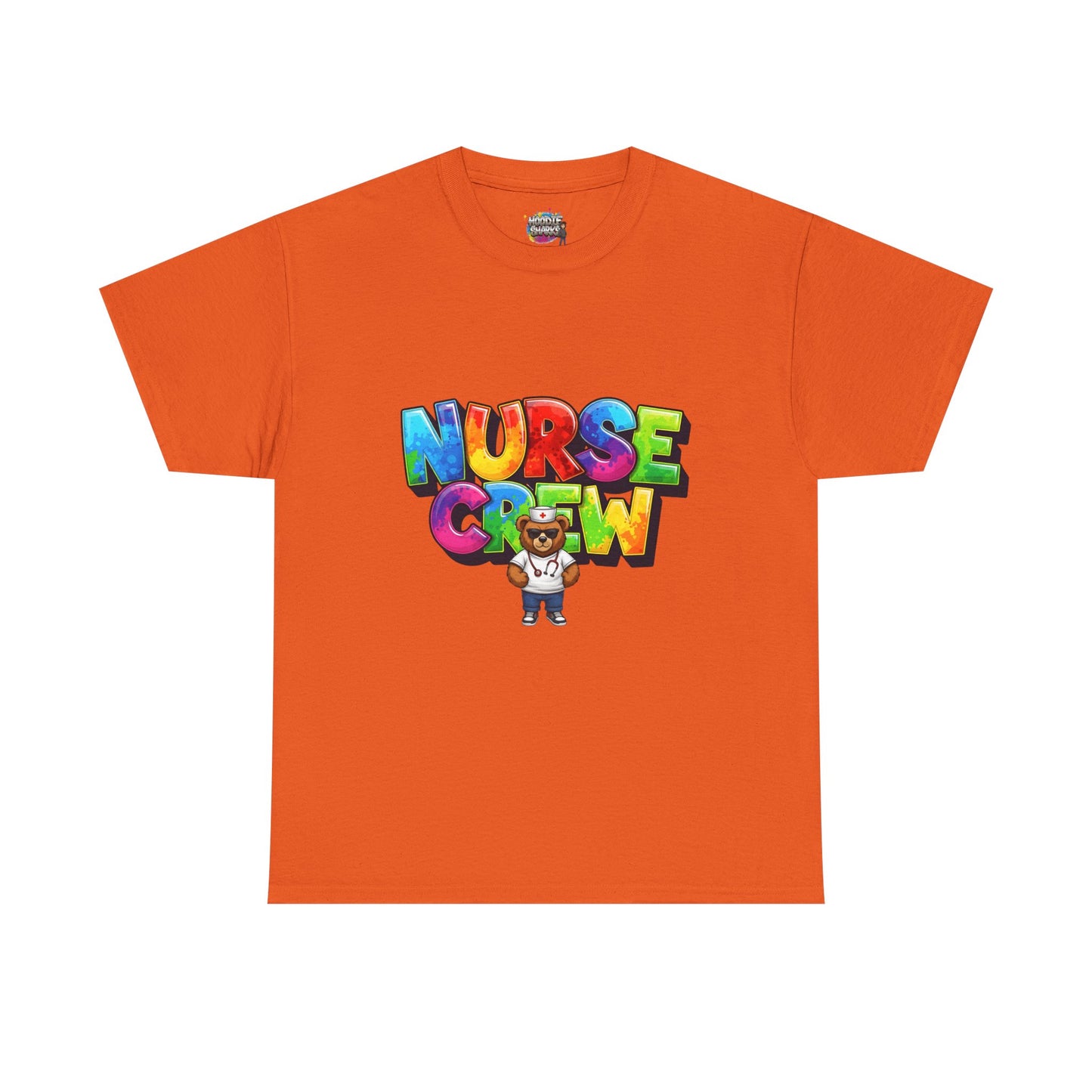 Nurse Crew Graphic Tee — Colorful Cartoon Nurse Appreciation Shirt