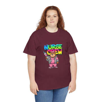 Nurse Crew T-Shirt — Cute Cartoon Nurse Bear Graphic Tee