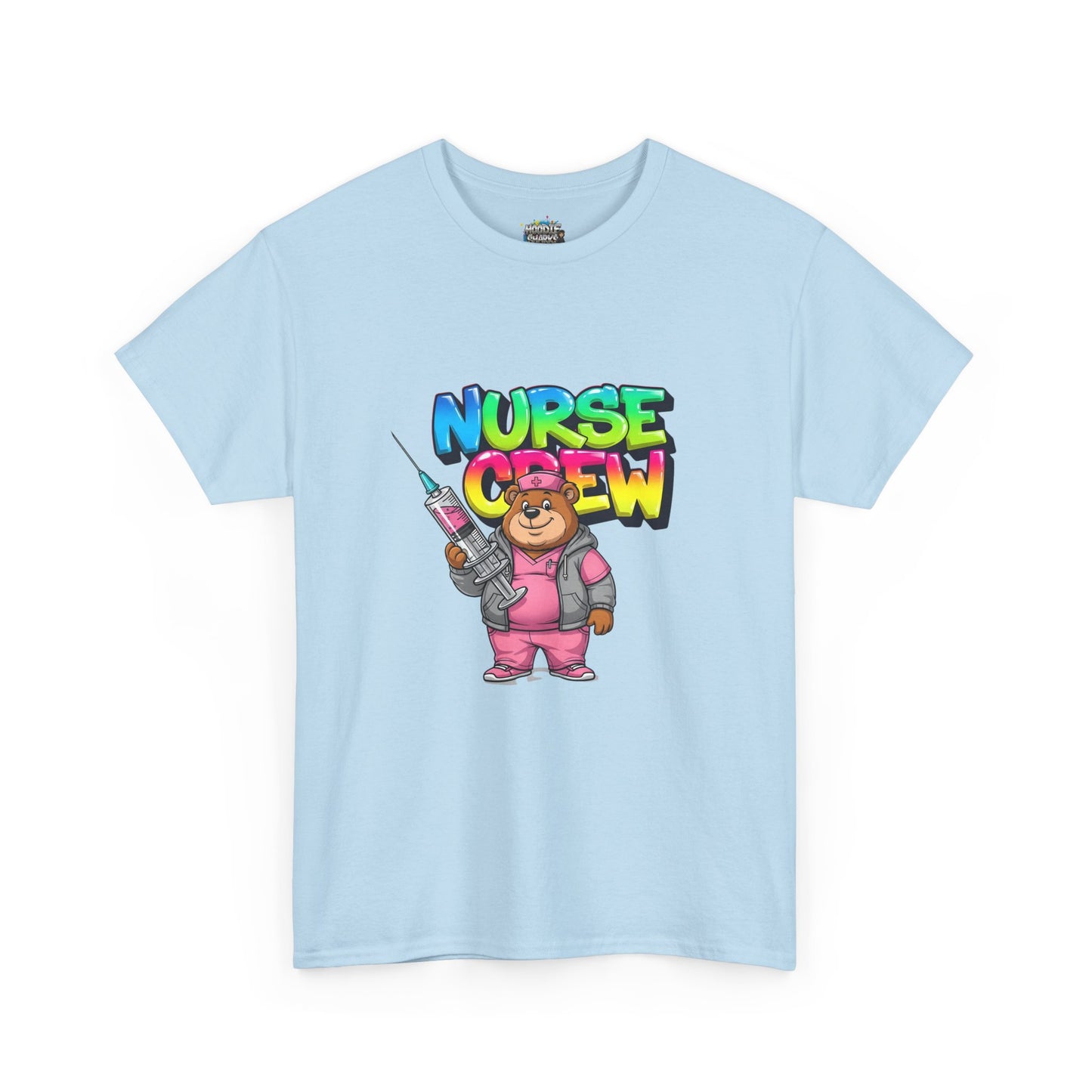 Nurse Crew T-Shirt — Cute Cartoon Nurse Bear Graphic Tee