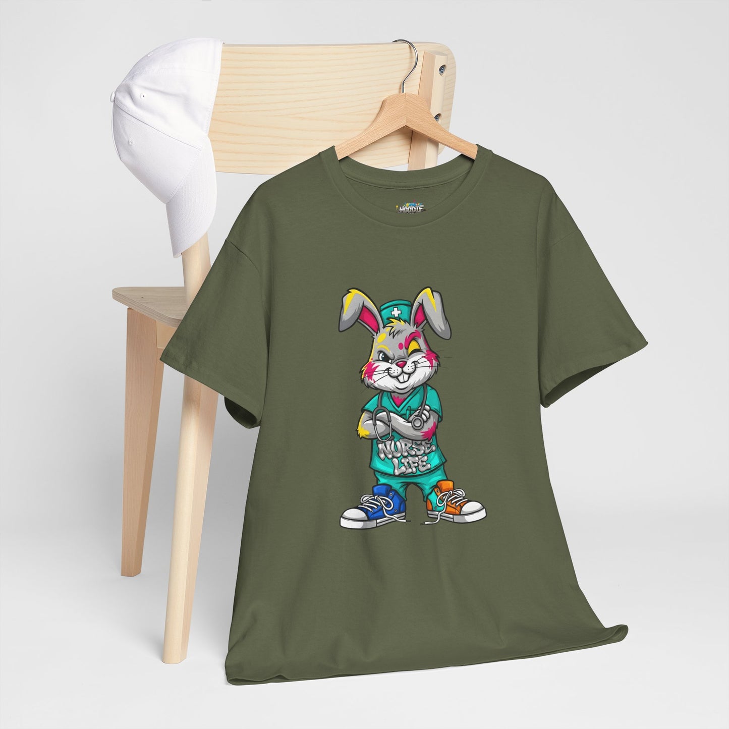Easter Street Bunny T‑Shirt — Cool Graphic Bunny with "Always Be Kind" Tee