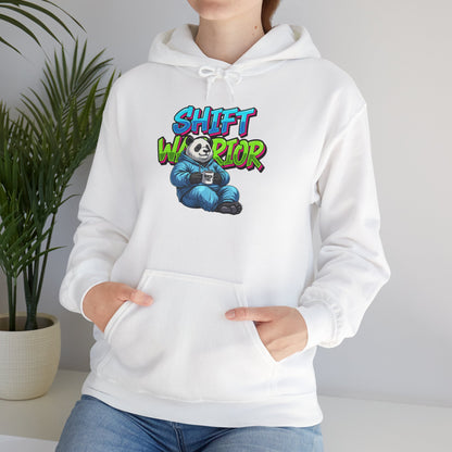 Unisex Shift Warrior Nurse Hoodie — Cute Sleeping Panda Crew