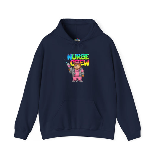 Unisex Nurse Crew Cute Teddy Hoodie – Colorful Healthcare Gift