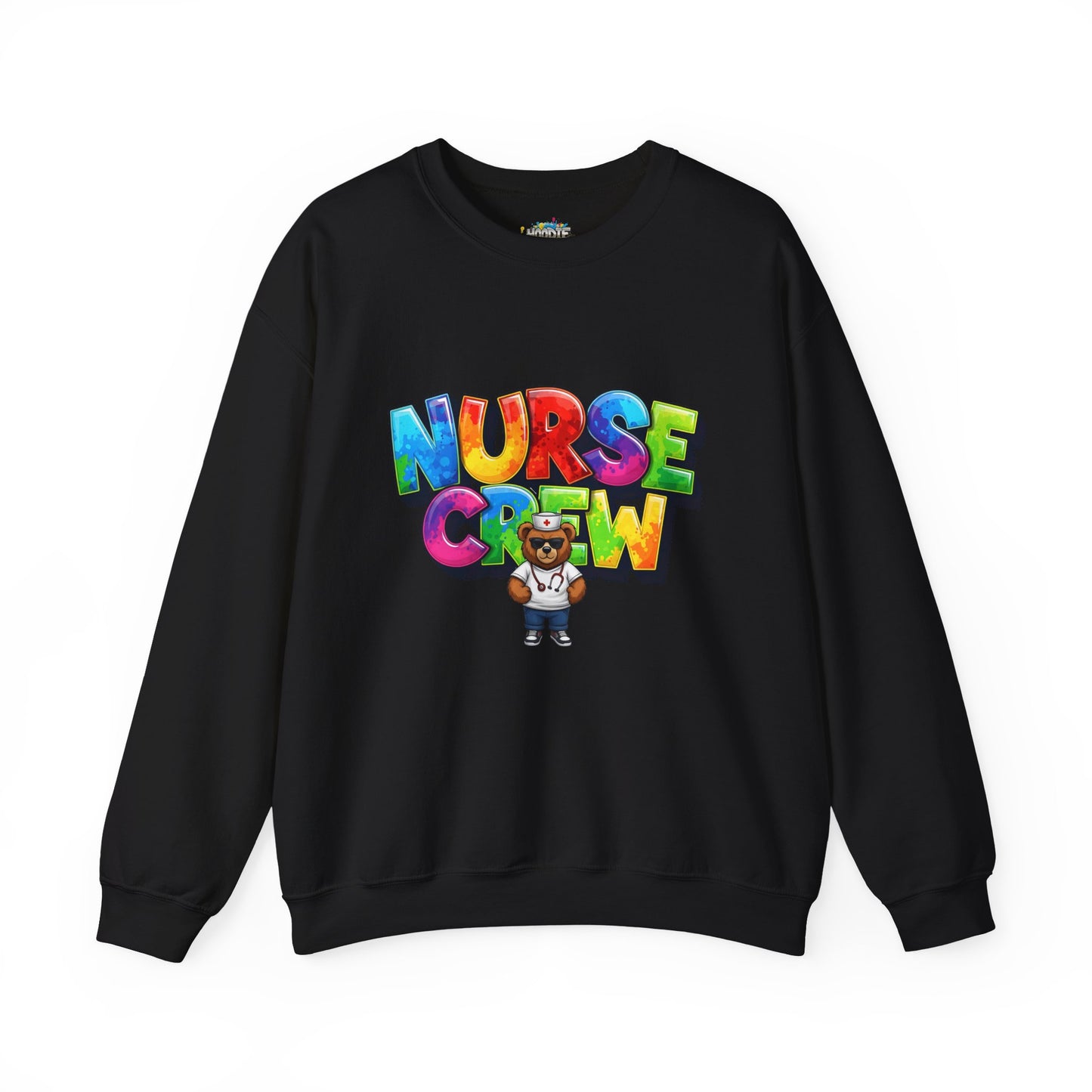 Nurse Crew Sweatshirt — 'NURSE CREW' Graphic Pullover for Healthcare Professionals