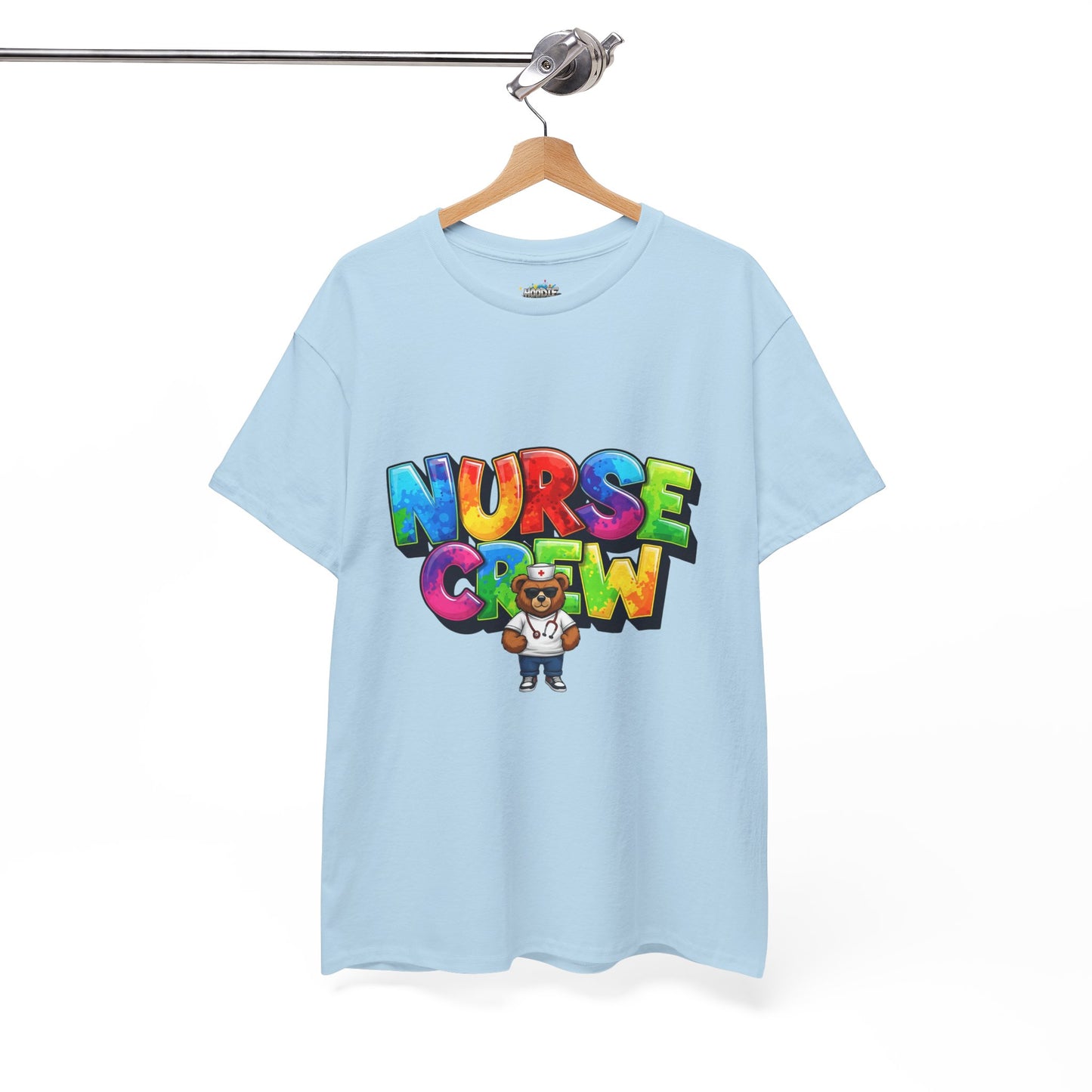 Nurse Crew Graphic Tee — Colorful Cartoon Nurse Appreciation Shirt
