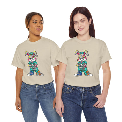 Easter Street Bunny T‑Shirt — Cool Graphic Bunny with "Always Be Kind" Tee