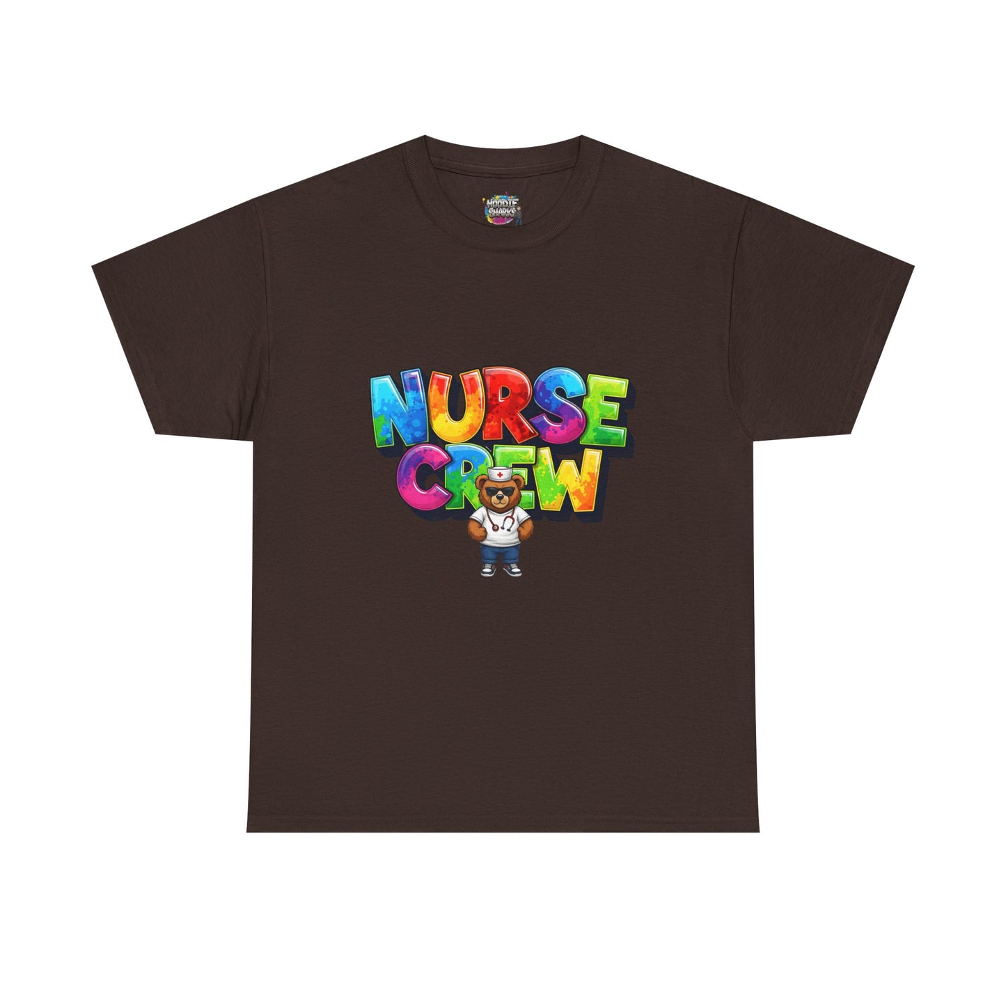 Nurse Crew Graphic Tee — Colorful Cartoon Nurse Appreciation Shirt