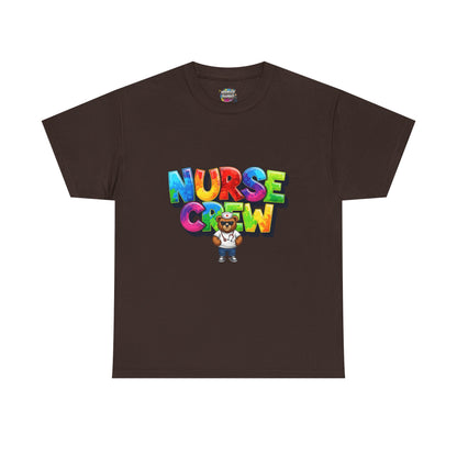 Nurse Crew Graphic Tee — Colorful Cartoon Nurse Appreciation Shirt