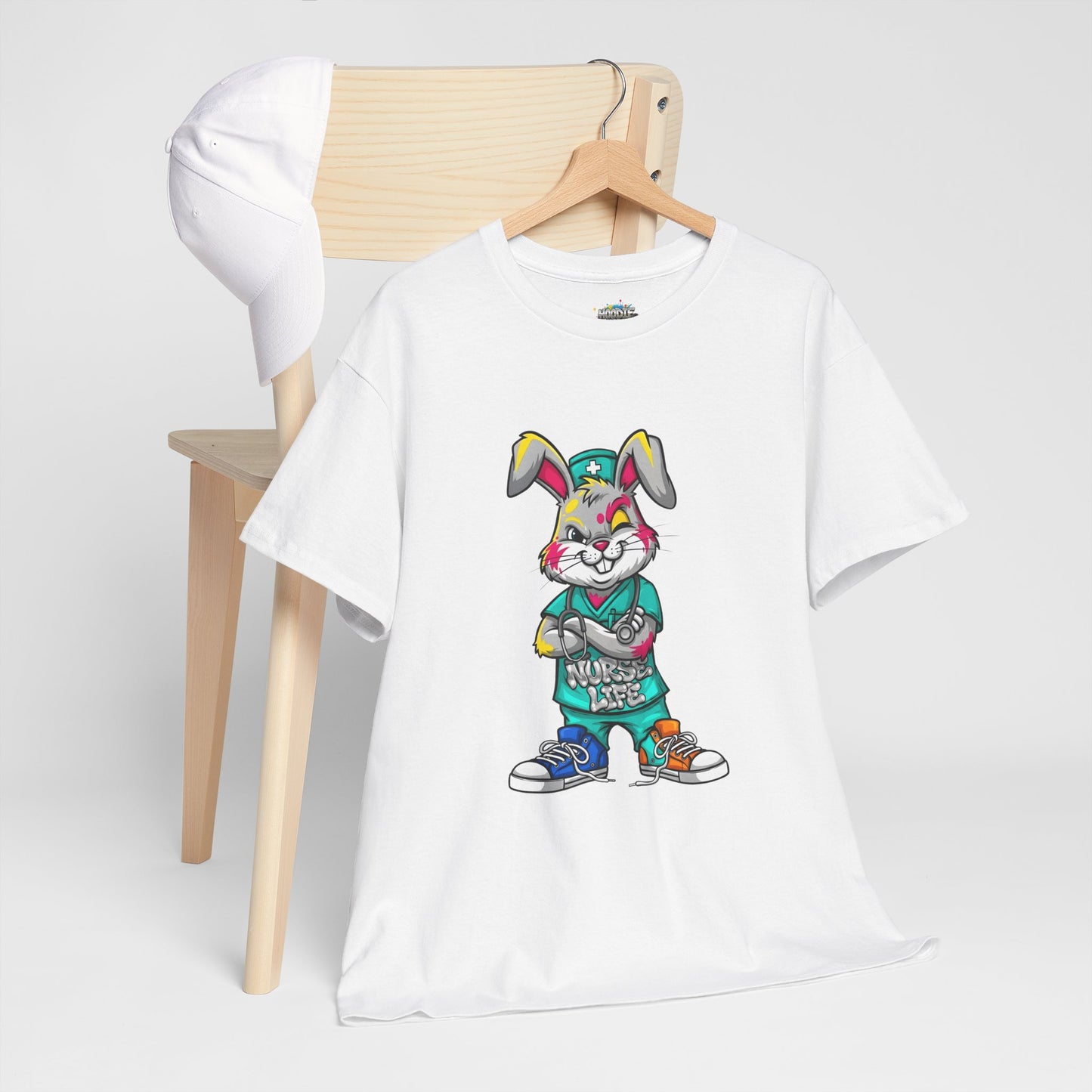Easter Street Bunny T‑Shirt — Cool Graphic Bunny with "Always Be Kind" Tee
